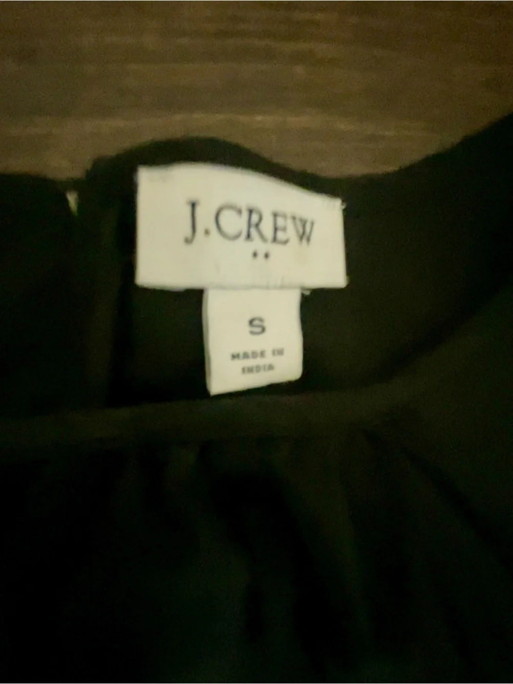 J. Crew Black Women’s Eyelet Pintuck Sleeve Blouse Size Small